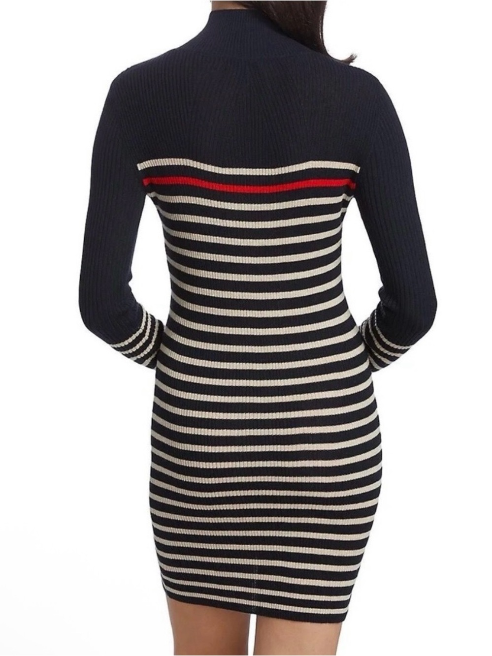 Rag & Bone Women’s Kate Navy Stripe Cashmere Blend Long Sleeve Dress Size XS NWT - Picture 2 of 10